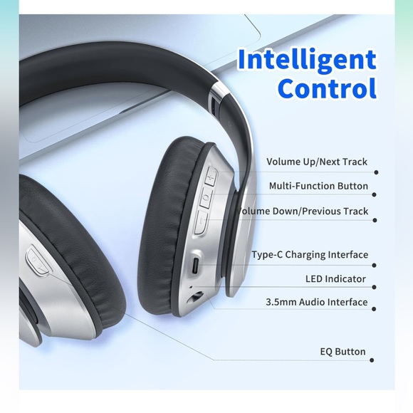 Uliptz wireless headphones, EUC - Picture 3 of 3